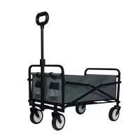 INTEXCA Mini Foldable Multi-Function Wagon for Shopping, Travel - Grey 